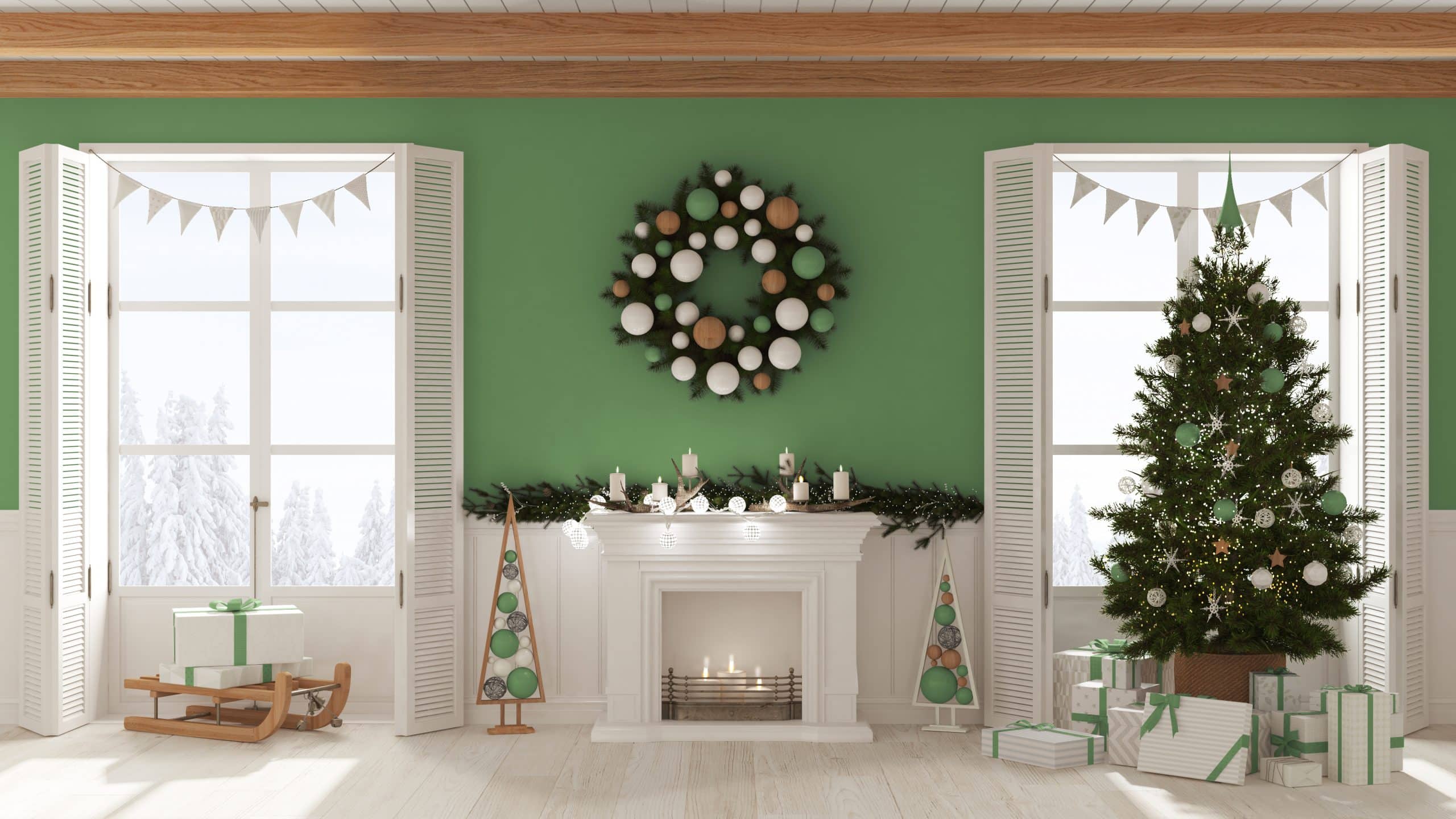 Intégrer des décorations de Noël traditionnelles dans un intérieur contemporain avec style